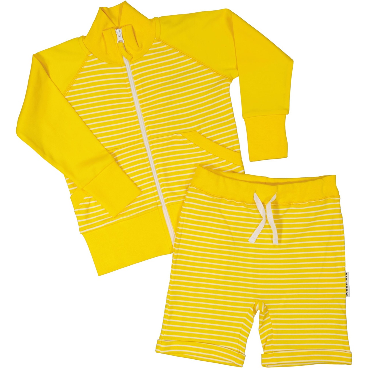 Zip sweater Yellow/white  62/68