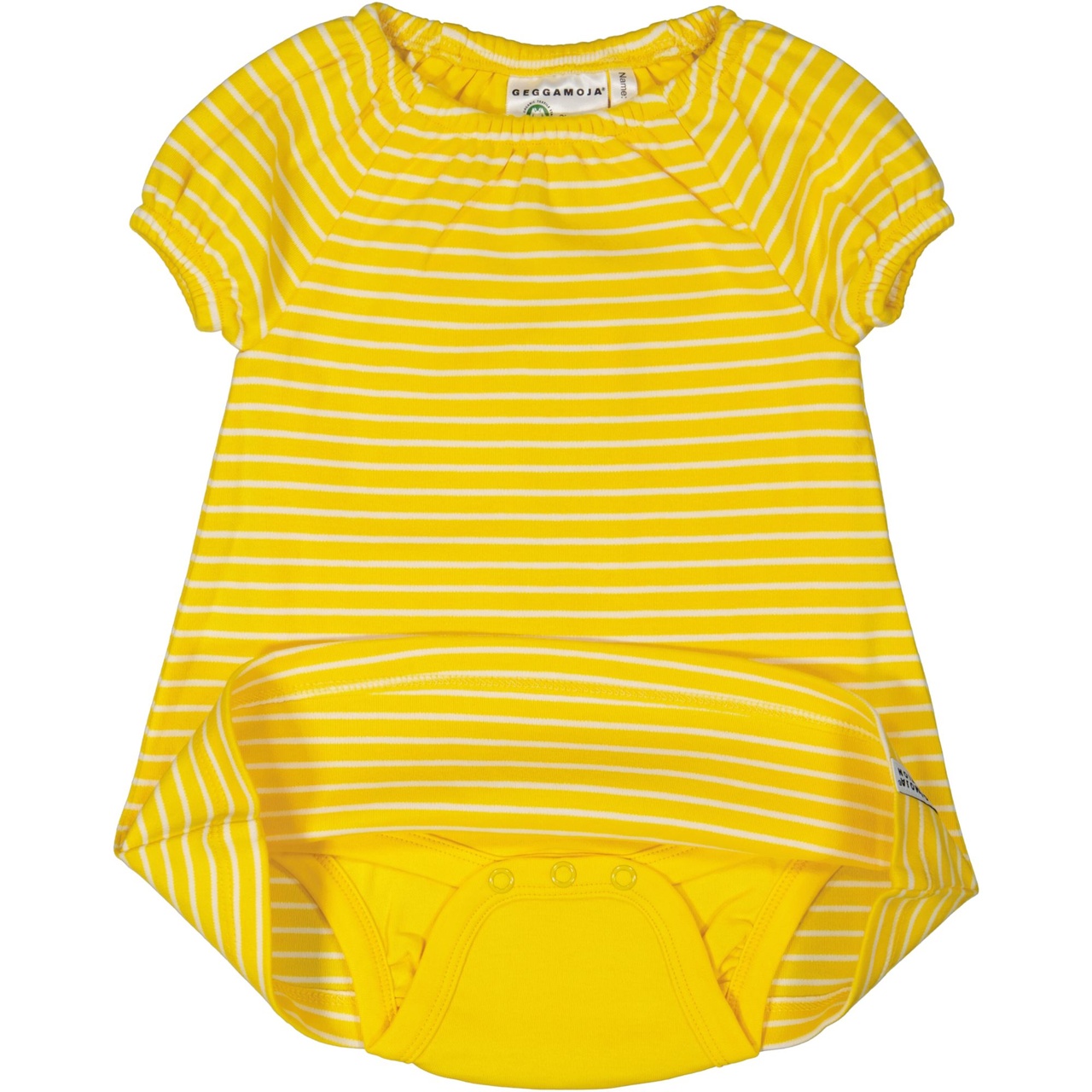 Singoalla dress Yellow/white  74/80