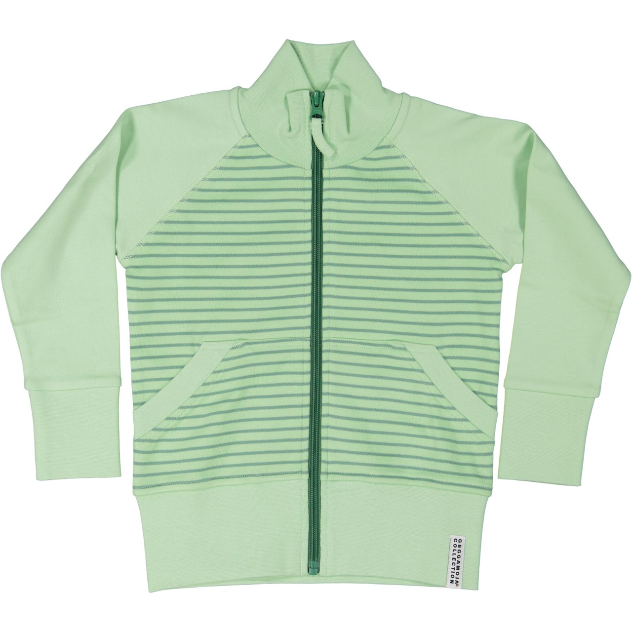 Zip sweater L.green/green