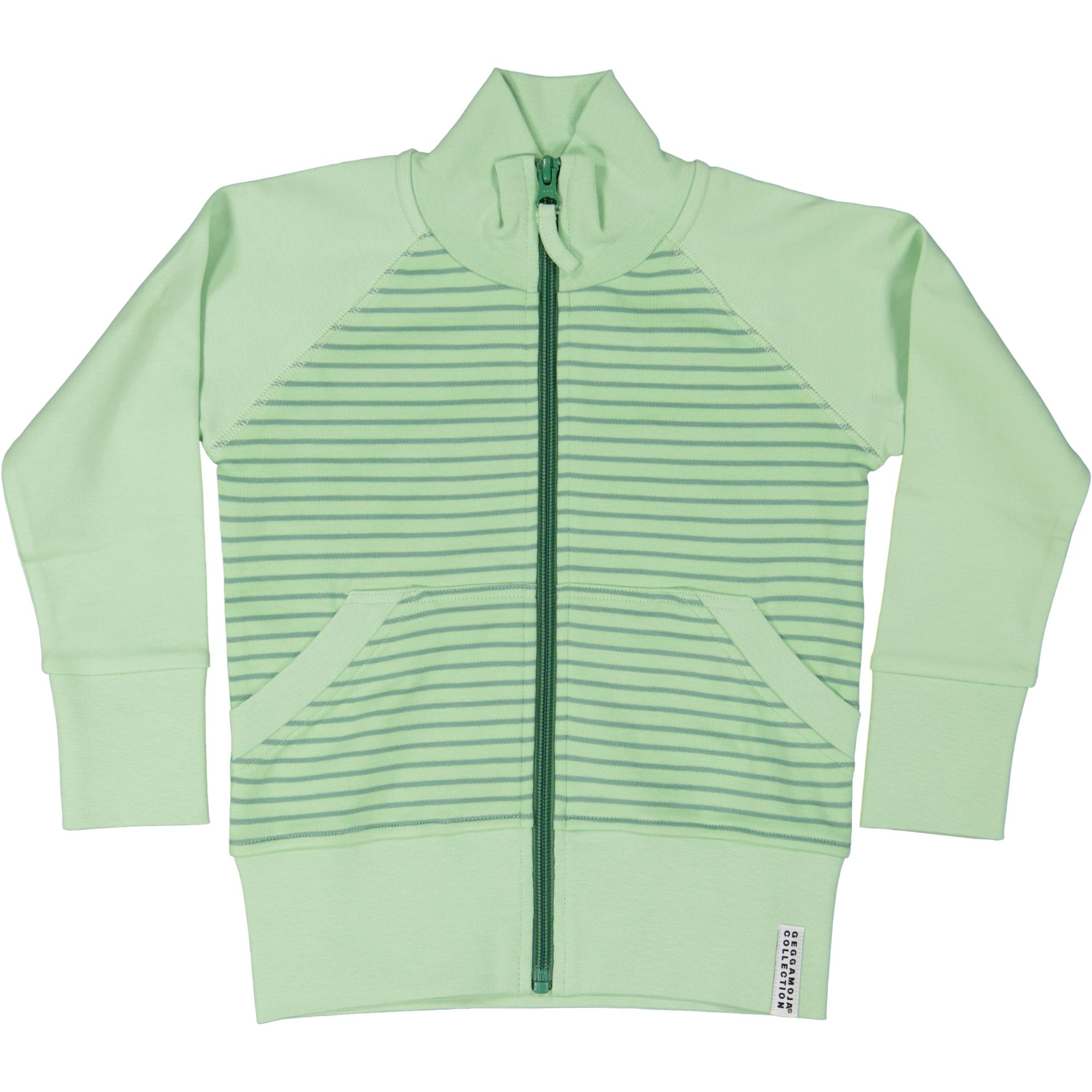 Zip sweater L.green/green