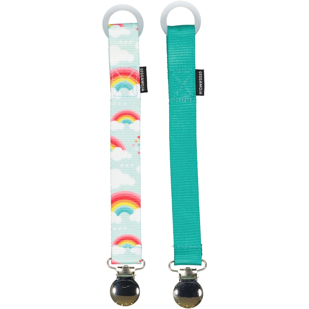 Pacifier holder 2-pack Rainbow