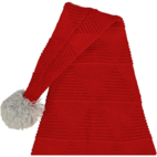 Knitted Christmas hat Red 2-6 Y
