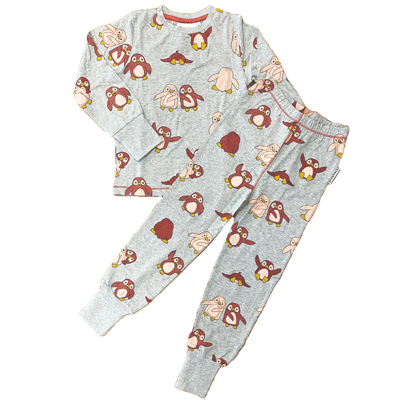 Tvådelad Bambu pyjamas Pingvin 98/104