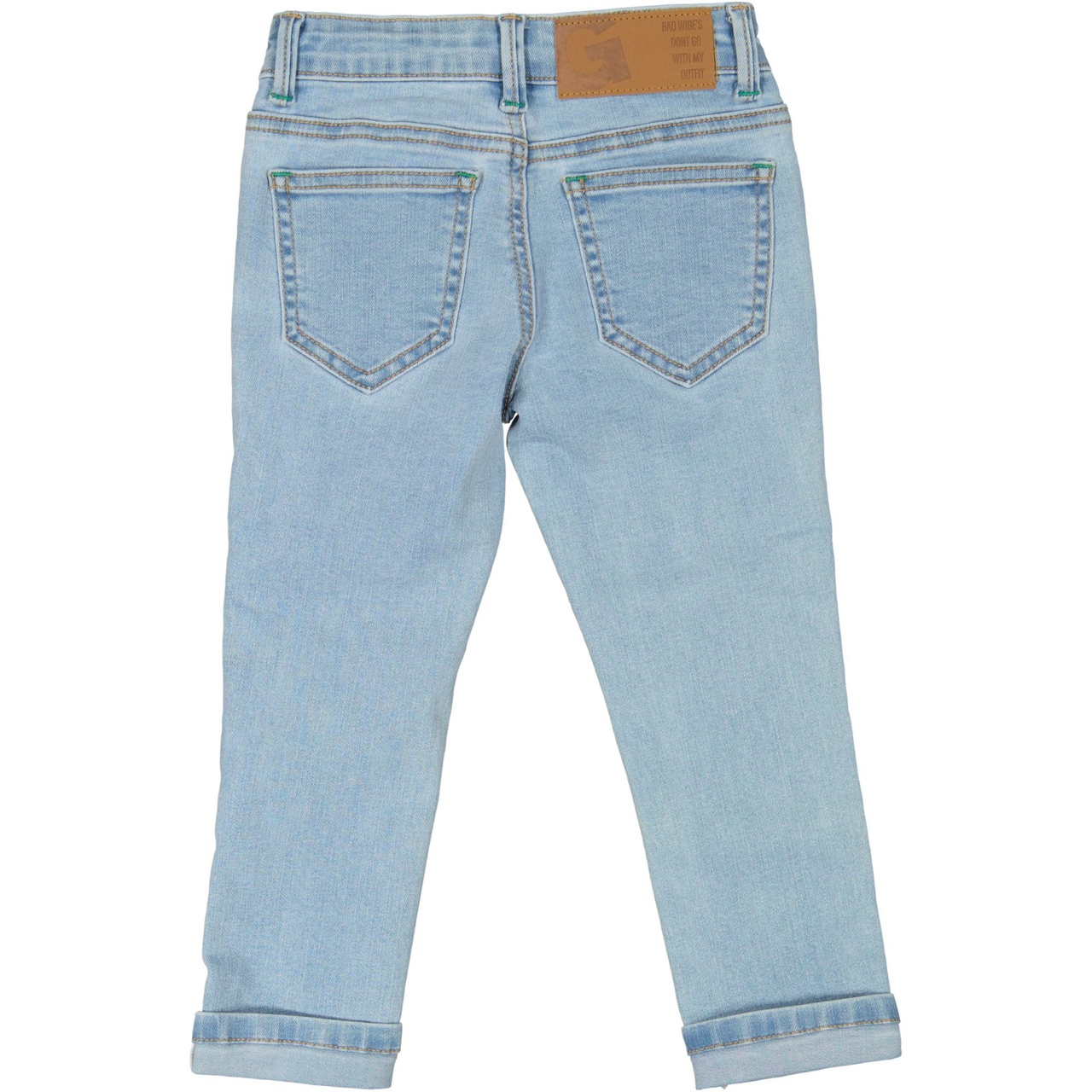 Unisex 5-pocket jeans Denim l.Sininen wash 86/92