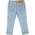 Unisex 5-pocket jeans Denim l.blue wash 146/152